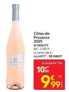 METRO Cotes-de- provence 2025 m minuty offre