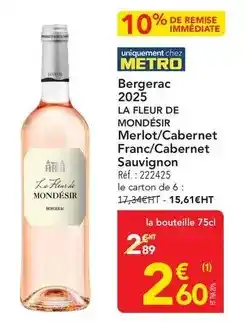 METRO Ara - bergerac 2025 offre