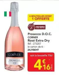METRO Metro - prosecco d.o.c. rosé extra dry offre