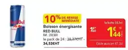 METRO Red bull - boisson énergisante offre