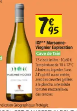 Les Comptoirs de la Bio CAVE DE TRAIN IGP Marsanne- Viognier Exploration offre