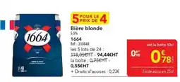 METRO 1664 - bière blonde offre