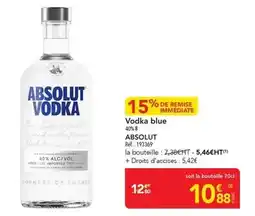 METRO Absolut - vodka blue offre