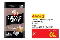 METRO Grand'mère - café dosettes classiques offre