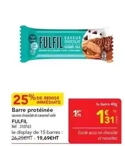 METRO Barre protéinée offre