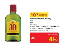 METRO J&b - blended scotch whisky offre