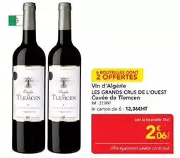 METRO Les grands crus de l'ouest - vin d'algerie offre