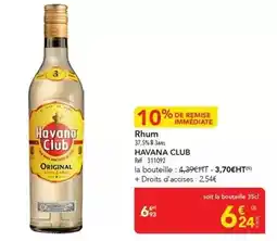 METRO Havana club - rhum offre