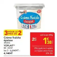METRO Yoplait - crème fraîche épaisse offre