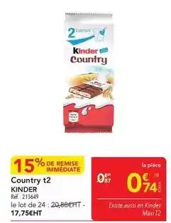 METRO Kinder - country t2 offre