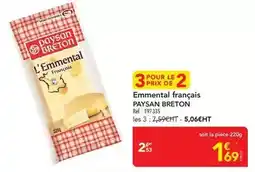 METRO Paysan breton - emmental français offre