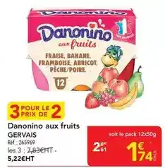 METRO Gervais - danonino aux fruits offre