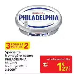 METRO Philadelphia - spécialité fromagère nature offre