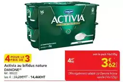 METRO Danone - activia au bifidus nature offre