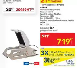 METRO Dim - thermoscelleuse bp30n offre