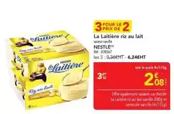 METRO Nestlé - la laitière riz au lait offre