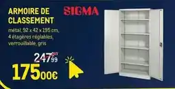 METRO Sigma - armoire de classement offre