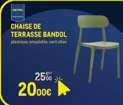 METRO Metro - chaise de terrasse offre