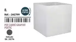 METRO Pot carré graphit poetic offre