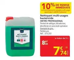 METRO Metro - nettoyant multi-usages bactéricide offre