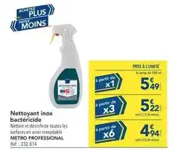 METRO Metro - nettoyant inox bactéricide offre