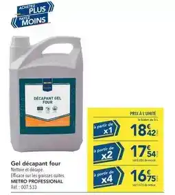METRO Metro - gel décapant four offre