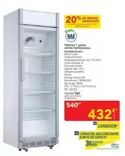 METRO Metro - vitrines 1 porte merlot offre