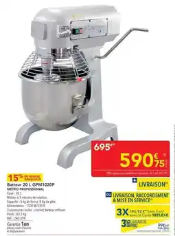 METRO Metro - batterie 20 l gpm1020p offre