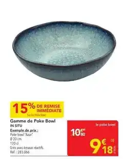 METRO In situ - gamme de poke bowl offre
