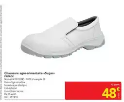 METRO Chaussure agro-alimentaire (sugar) offre