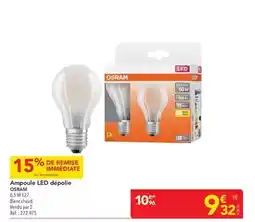 METRO Osram - ampoule led dépolie offre