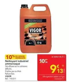 METRO Vigor - nettoyant industriel ammoniaque offre