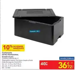 METRO Tous - conenants offre