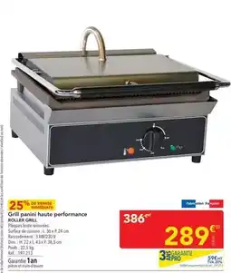 METRO Dim - grill panini haute performance offre