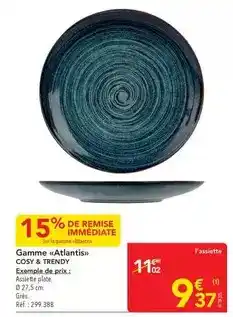 METRO Cosy - gamme atlantis & trendy offre