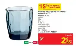 METRO Bormioli rocco - gamme de gobelets (diamond) offre