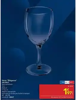 METRO Arcoroc - verre elegance offre