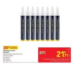 METRO Securit - feutres à craie offre