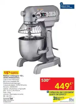 METRO Metro - batterie ridaiguer 10 l offre