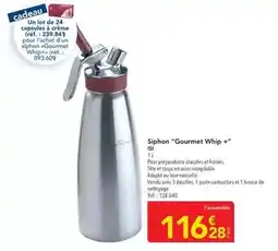 METRO Siphon gourmet whip + offre