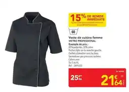 METRO Metro - veste de cuisine femme offre