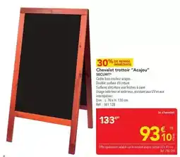 METRO Securit - chevale trottori acajou offre