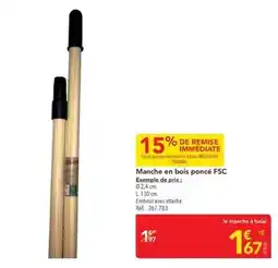 METRO Brosserie thomas - manche en bois ponce fsc offre