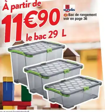Cora x Carrefour Bac de rangement offre