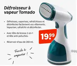 Wibra Défroisseur à vapeur Tomado offre