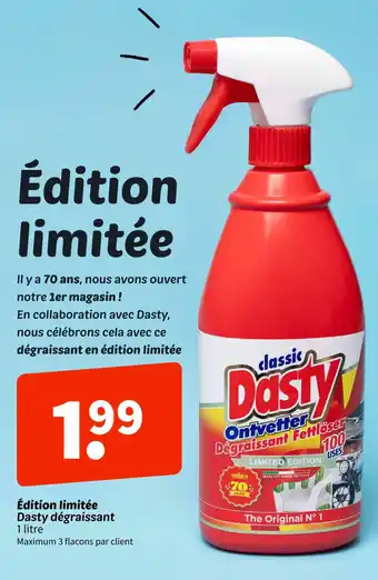 Wibra DASTY dégraissant offre