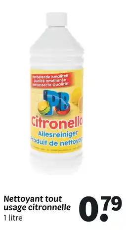 Wibra Nettoyant tout usage citronnelle offre