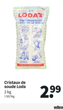 Wibra LODA Cristaux de soude offre