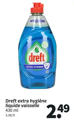 Wibra DREF extra hygiène liquide vaisselle offre