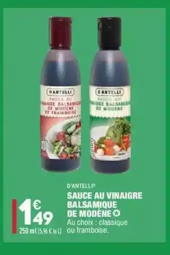 ALDI Sauce Au Vinaigre Balsamique De Modène offre